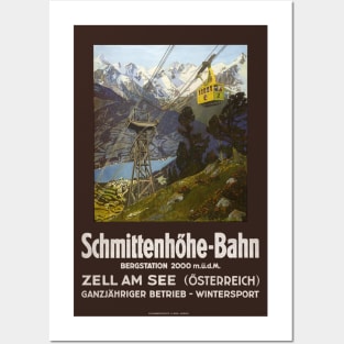 Schmittenhöhe-Bahn Austria Vintage Poster 1930 Posters and Art